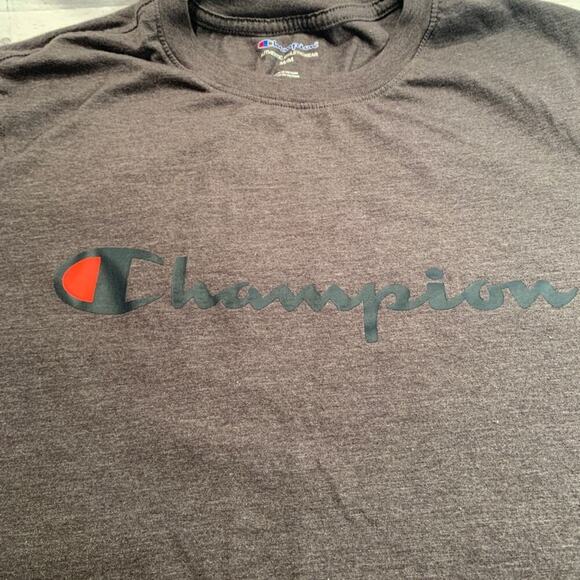 CHAMPION Men’s Charcoal Grey T-Shirt / Size: Medium - Picture 6 of 7